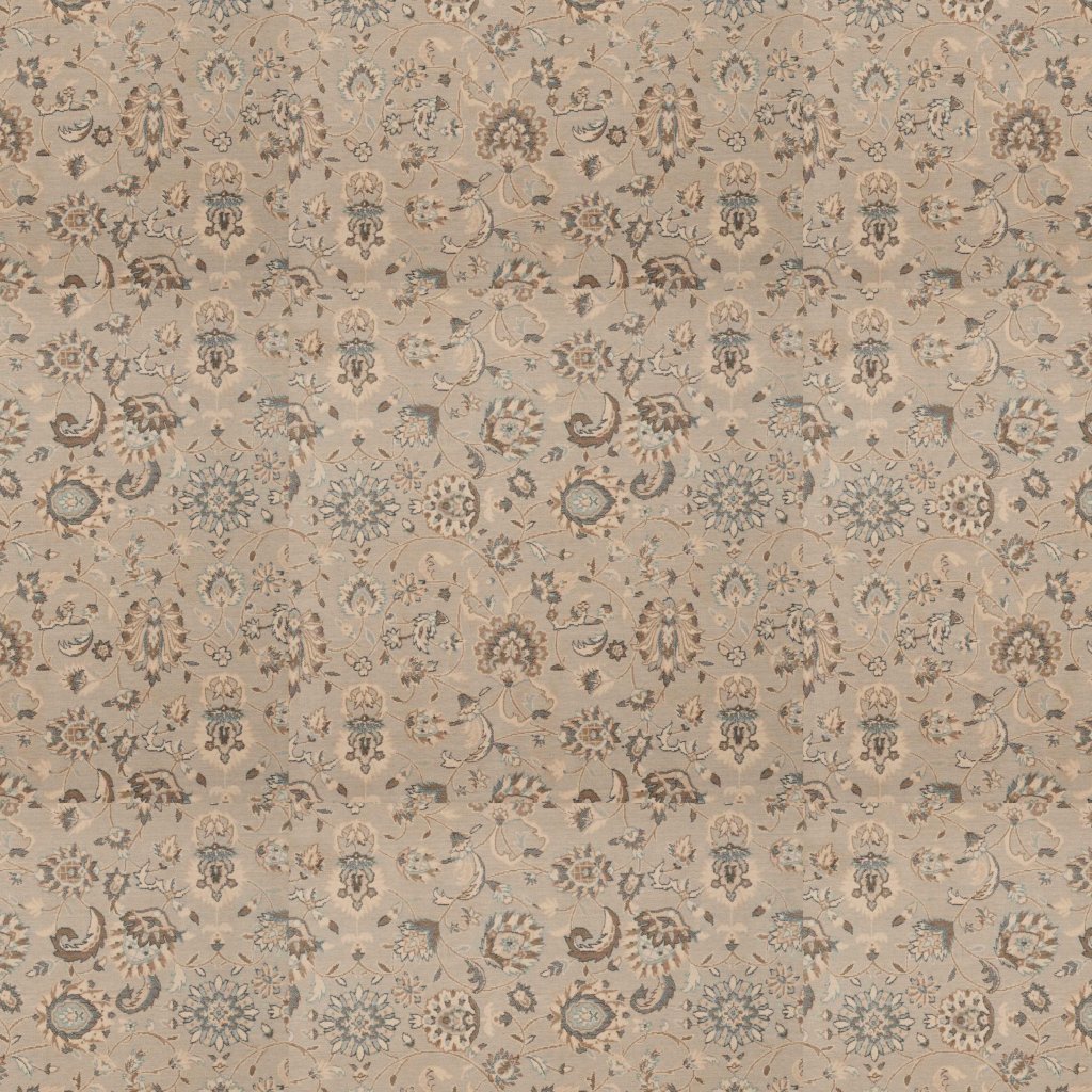 Nourison GRAND PARTERRE KASHAN ELITE PT01 MIST BROADLOOM