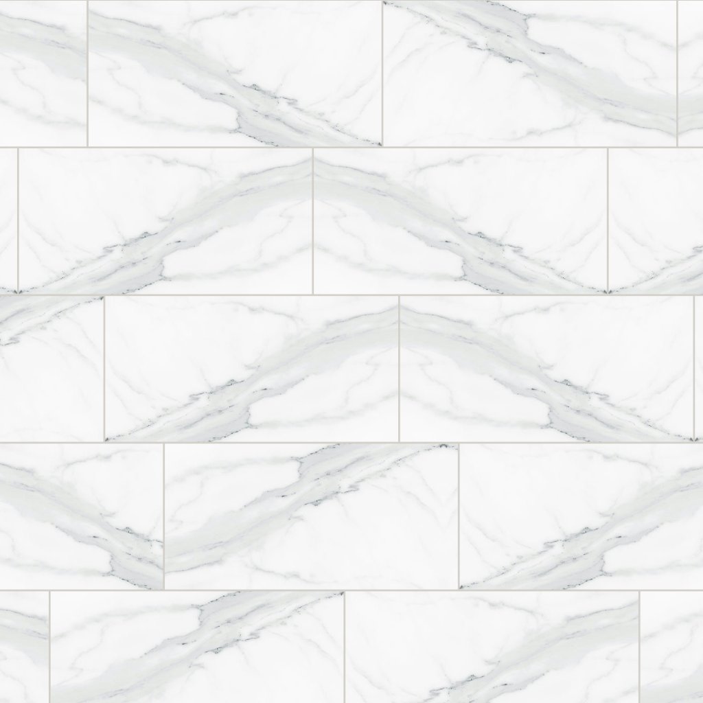 Qualis Ceramica Royal Stoneworks 12X24 Grandvein White Vintage