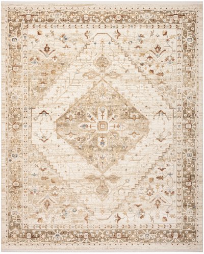 Nourison Home Nourison Pardis PRD02 7'10" x 9'10" Ivory Taupe Vintage Indoor Rug - 7'10" x 9'10"