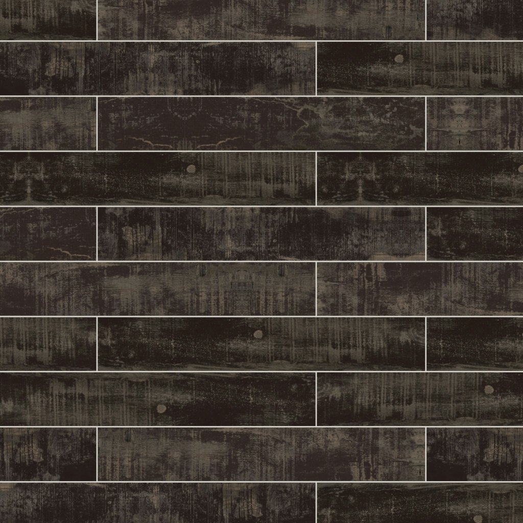 Qualis Ceramica Muskoka 6x36 Charred