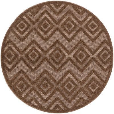 Nourison Home Nourison Versatile NRV01 6' x 9' Brown Modern Rug - 4' Round