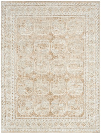 Nourison Home Nourison Dekor DEK01 5'3" x 7' Cream Beige Vintage Indoor Rug - 5'3" x 7'