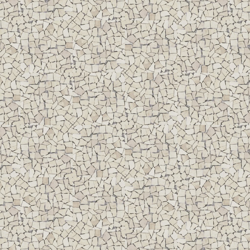 Qualis Ceramica Riviera Tileworks Chelsea White Mini Opus Interlocking Mosaic Sheet