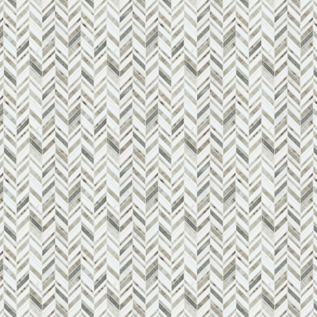 American Olean Stone Theory - Geo, Chevron, 3, Matte (ST89) - Geo