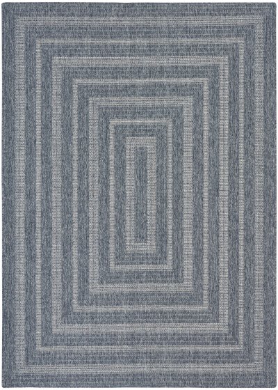 Nourison Home Nourison Tulum TLM04 9' x 12' Denim Outdoor Rug - 4' x 6'