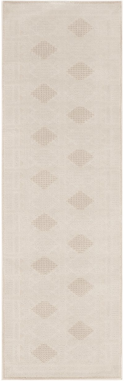 Nourison Home Nourison Nordic NRC06 2' x 6' Ivory Beige Modern Indoor Rug - 2' x 6'