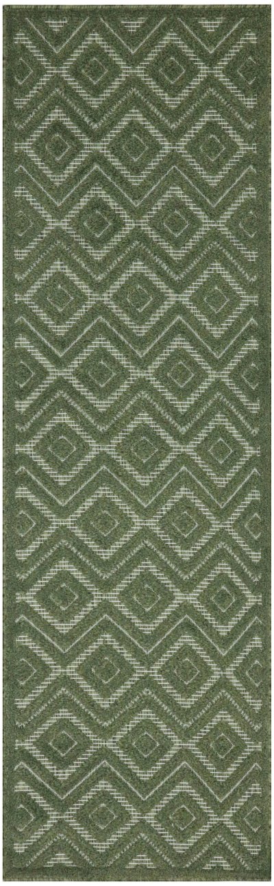 Nourison Home Nourison Versatile NRV01 8' x Round Green Modern Rug - 2'2" x 7'6