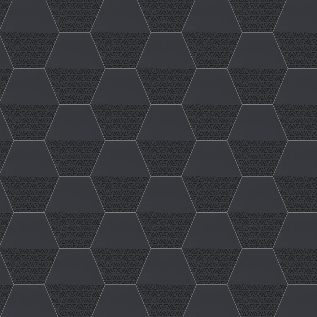 Emser Tile RHYTHM HEX PATTERN MATTE -POR - Black