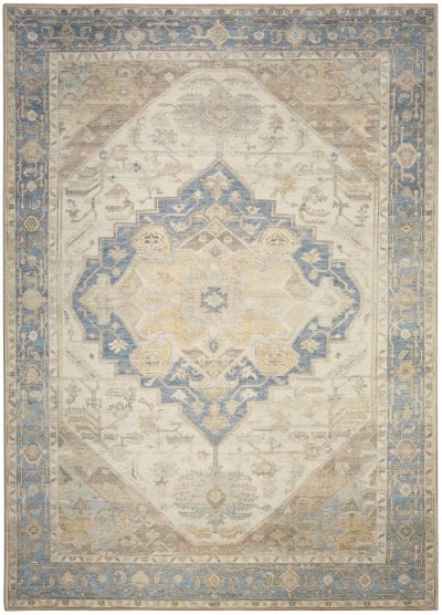 Nourison Home Nourison Vintage Washables VWS13 9'10" x 13'2" Blue Green Vintage Indoor Rug - 5'3" x 7'3"