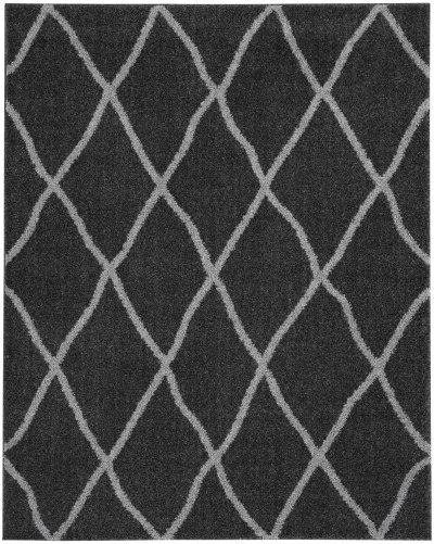 Nourison Home Nourison Shangri-La SHI02 5' x 7' Charcoal Light Grey Shag Indoor Rug - 8' x 10'