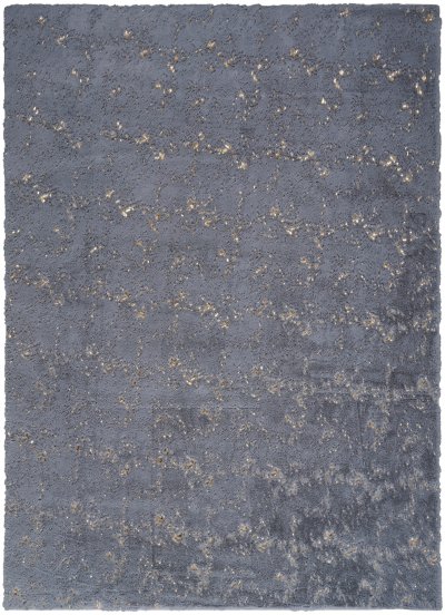 Nourison Home Nourison Cozy Shimmer CSH01 5'3" x 7'3" Slate Gold Glam Indoor Rug - 5'3" x 7'3"