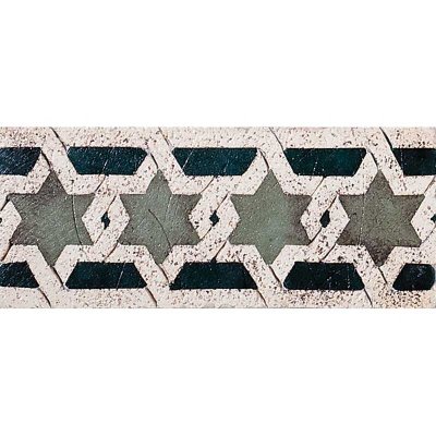 Marble Systems Tamadot-12 Glazed Ceramic Border Tiles 2 1/2x6 - Tamadot-12 - 2 1/2" x 6" x 3/8"