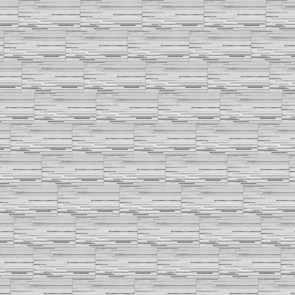 Marble Systems Skyline Polished Bamboo Marble Mosaic 6x12 - Skyline