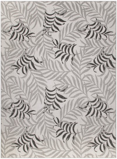 Nourison Home Nourison Garden Oasis GOA01 5' x 7' Grey Tropical Rug - 8' x 10'