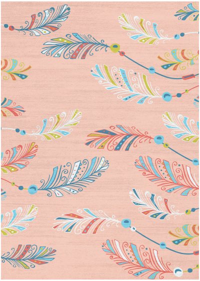 Nourison Home Nourison Imagination IMA12 4' x 6' Pink Multicolor Kids Indoor Rug - 3'5" x 5'