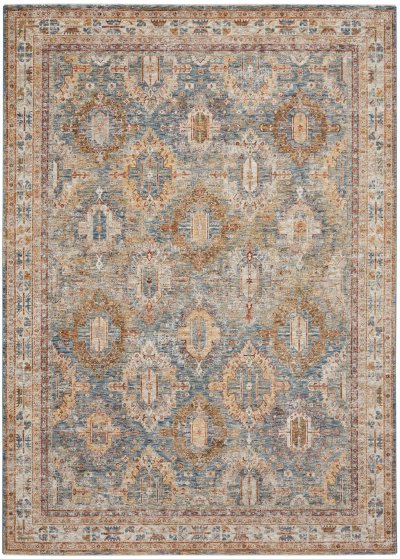 Nourison Home Nourison Sahar SHR01 9'3" x 12'7" Blue Vintage Indoor Rug - 9'3" x 12'7"
