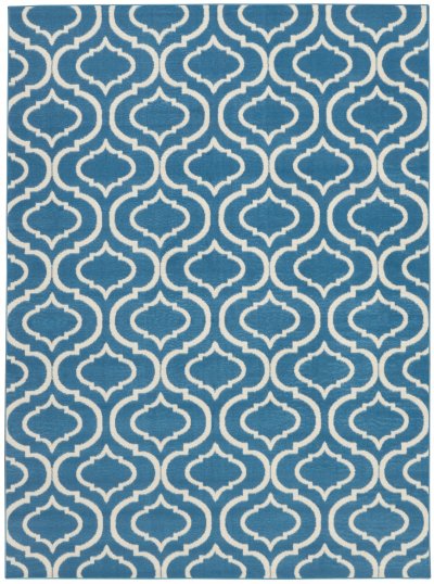Nourison Home Nourison Jubilant JUB19 8' x Round Blue Contemporary Indoor Rug - 6' x 9'