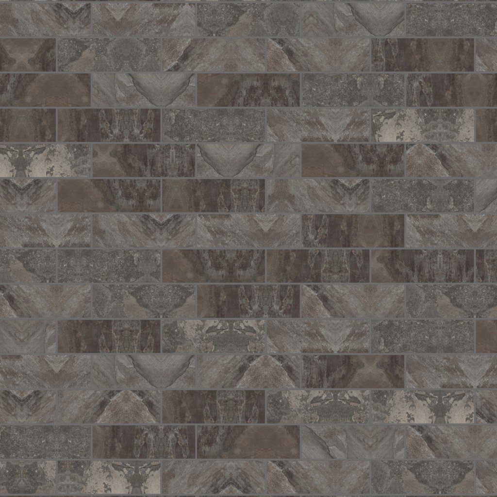 Qualis Ceramica Nepal Slate Pokhara Pizarra 4X12 - Dark Green