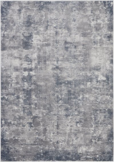 Nourison Home Nourison Rustic Textures RUS05 5'3" x Round Grey Modern Indoor Rug - 6' x 9'