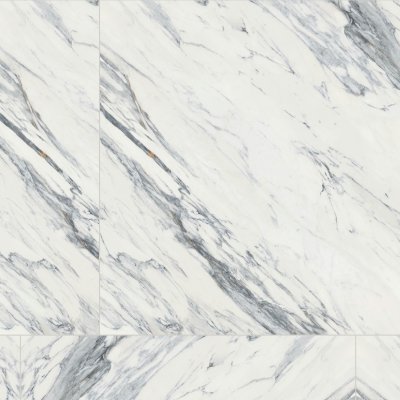 Qualis Ceramica Royal Stoneworks 48X48 Regal White Vein Honed - Random Length
