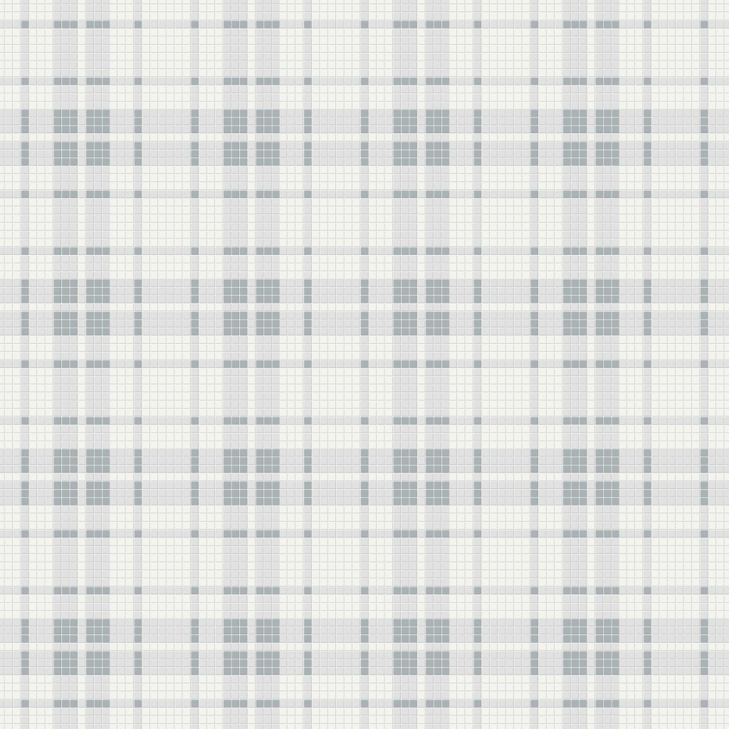 Qualis Ceramica Traditions Afternoon Blend Plaid Matt Mosaic - Blue