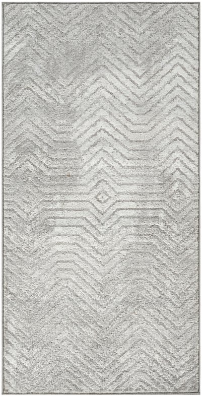 Nourison Home Nourison Dekor DEK04 5'3" x 7' Grey Vintage Indoor Rug - 2' x 4'
