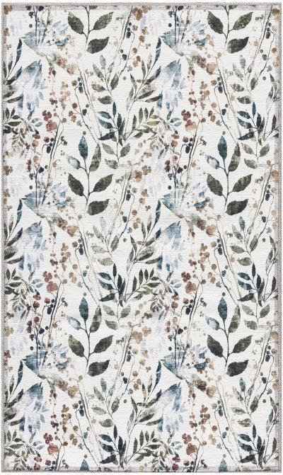 Nourison Home Nourison Nourison Washables NWB05 8' x 10' Ivory Multicolor Contemporary Indoor Rug - 3' x 5'