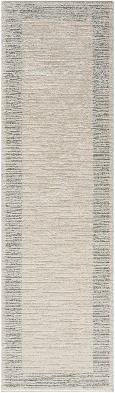 Nourison Home Nourison Santa Cruz SCZ05 3'11" x 5'11" Ivory Grey Modern Indoor Rug - 2'2" x 7'6"