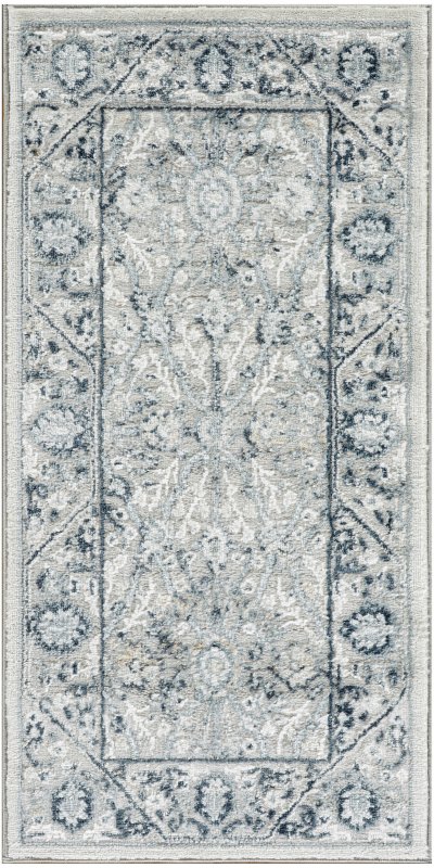 Nourison Home Nourison Dekor DEK03 7'10" x 9'10" Grey Navy Vintage Indoor Rug - 2' x 4'