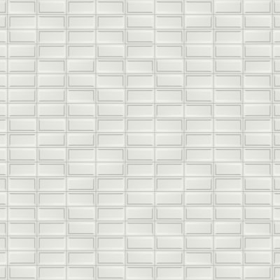 Marble Systems Tulum White Glossy Ennis Ceramic Accent Tiles 3x6 - Tulum White - 3" x 6" x 3/8"