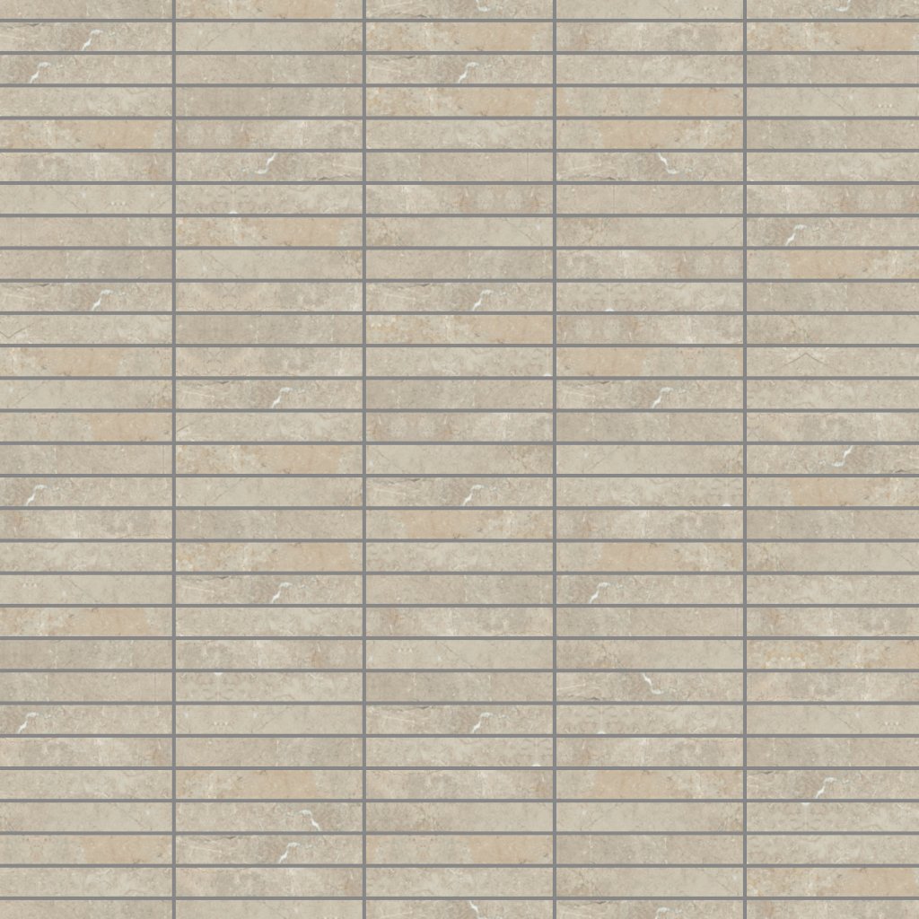 Emser Tile TERRAMOR HONED STACKED MOSAIC -POR - Fulvo