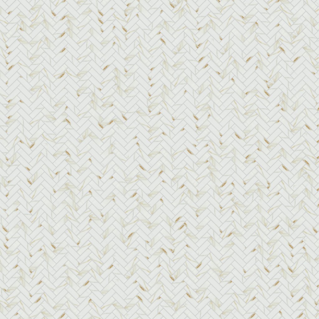 MSI Calacatta Gold Matte 1X3 Herringbone - White-Warm