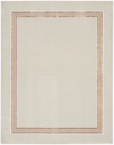 Nourison Home Nourison Glam GLM08 5'3" x 7'3" Ivory Cream Contemporary Indoor Rug - 7'10" x 9'10"