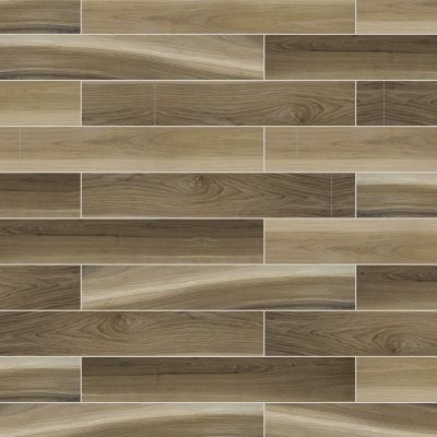 Qualis Ceramica Amaya 6x36 Walnut - Alternating 1/3