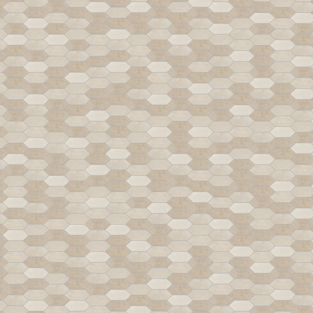 American Olean Studio Haven - Almond, Picket, 2X5, Glossy (SN72) - Almond