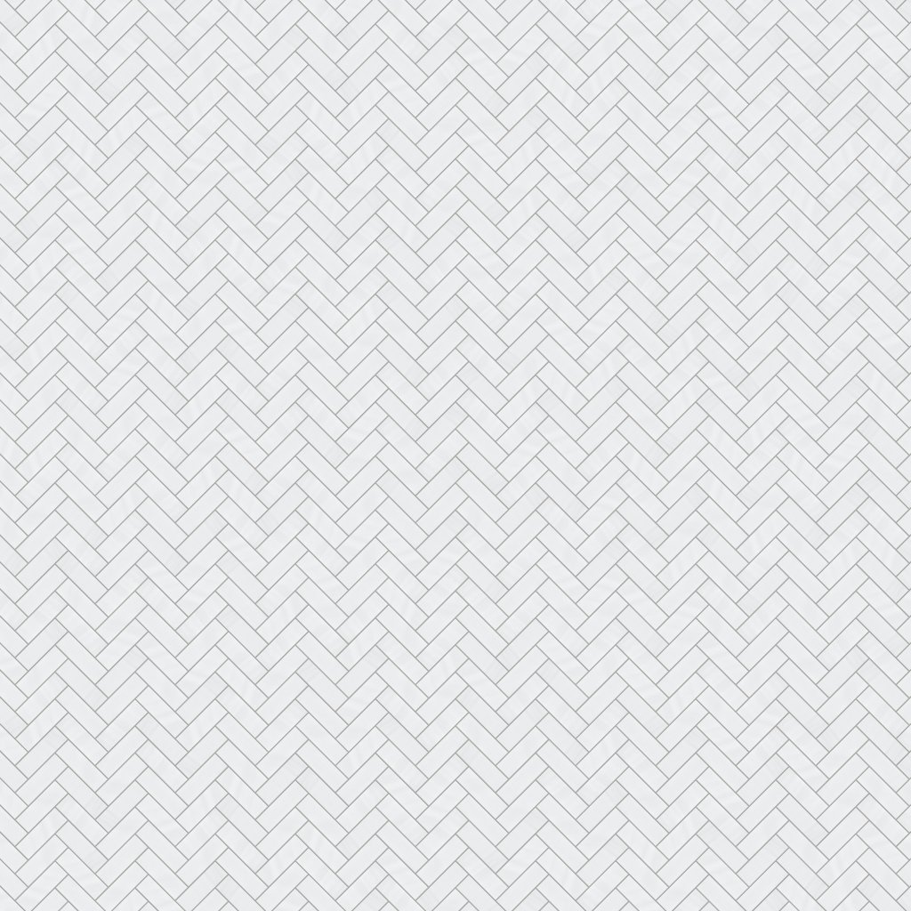 Marble Systems Snow White Honed Herringbone 5/8x3 Marble Mosaic 10 7/16x12 13/16 - Snow White