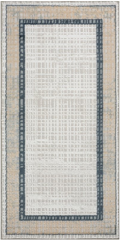 Nourison Home Nourison Dekor DEK06 5'3" x 7' Grey Navy Modern Indoor Rug - 2' x 4'