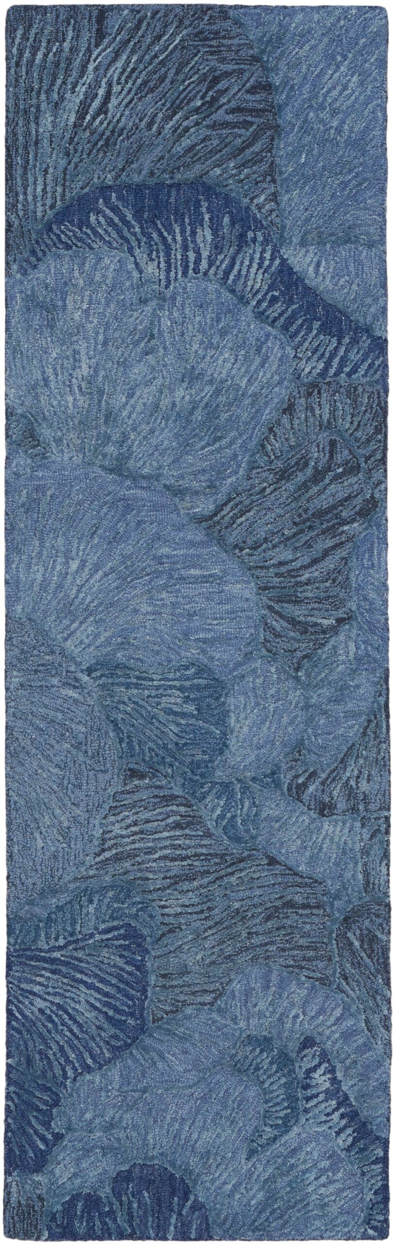 Nourison Home Nourison Avra AVR01 2'3" x 7'6" Blue Modern Indoor Rug