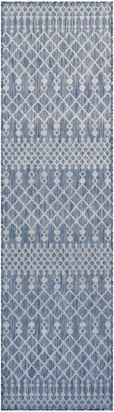 Nourison Home Nourison Positano POS02 6' x Round Navy Blue Modern Rug - 2'2" x 10'