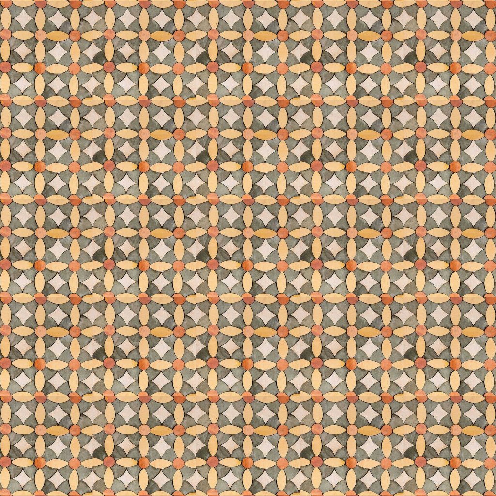 Marble Systems Sousse Honed Limestone Mosaic 12x12 - Sousse