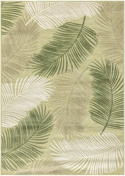 Nourison Home Nourison Suncoast SNC03 5'3" x 7'3" Green Tropical Rug - 4' x 6'