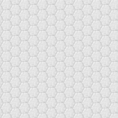 Marble Systems White Carrara C Polished Hexagon Waterjet Marble Tile 5 25/32x5 - White Carrara C - 5 25/32" x 5" x 3/8"