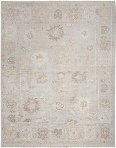 Nourison Home Nourison Aldora ALD15 5'6" x 8' Silver Blue Vintage Indoor Rug - 8'6" x 11'6"