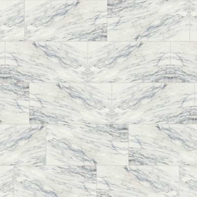Qualis Ceramica Royal Stoneworks 12X24 Regal White Vein Honed - 12" x 24"