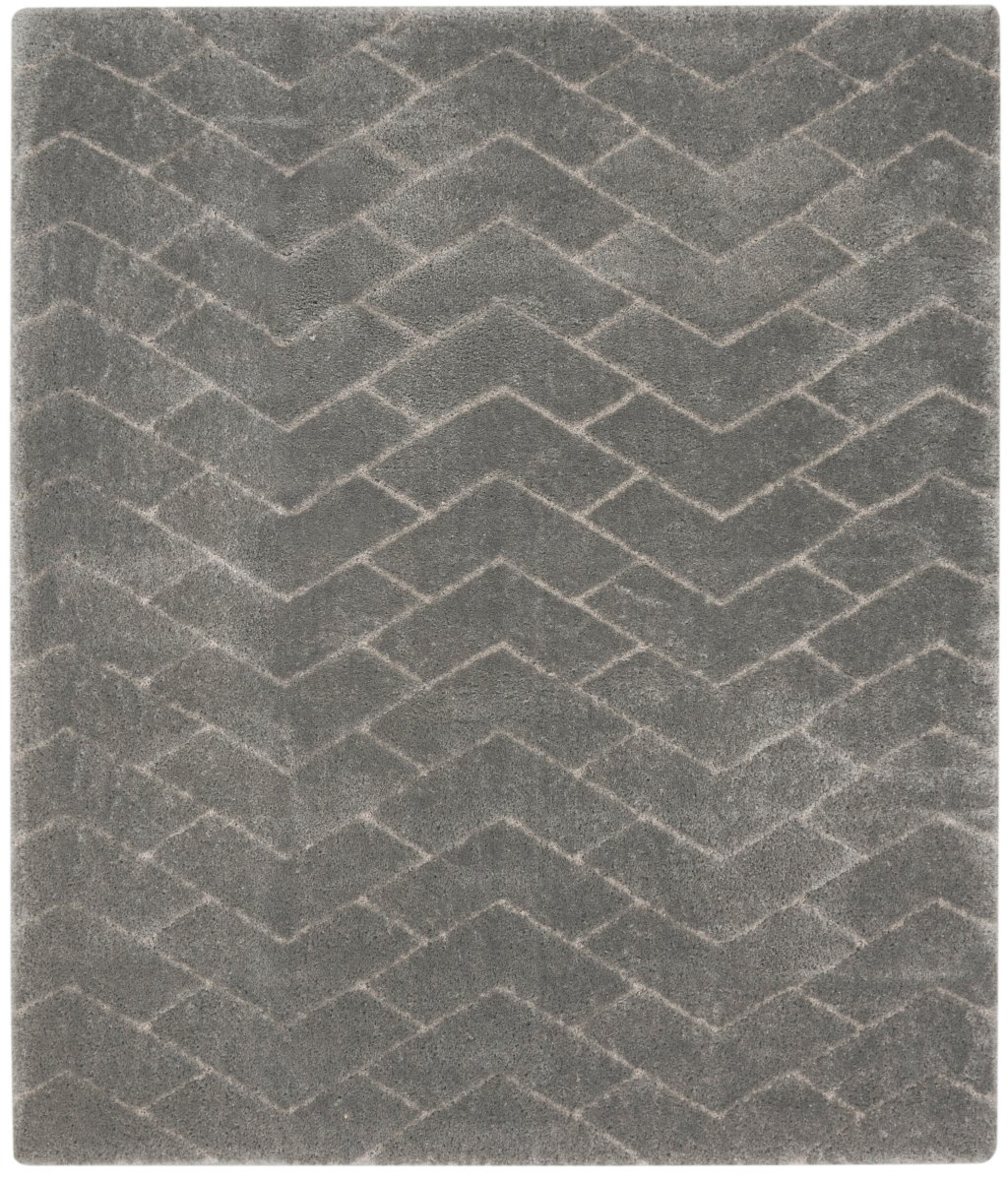 Nourison Home Nourison Luxurious Shag LXR03 7'10" x 9'10" Grey Shag Indoor Rug