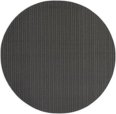 Nourison Home Nourison Horizon Indoor/Outdoor HOZ02 5' x Round Black Modern Rug - 5' Round