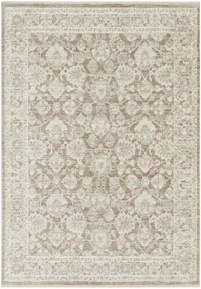 Nourison Home Nourison Shadows SHW03 2'2" x 10' Ivory Mocha Vintage Indoor Rug - 5'3" x 7'3"