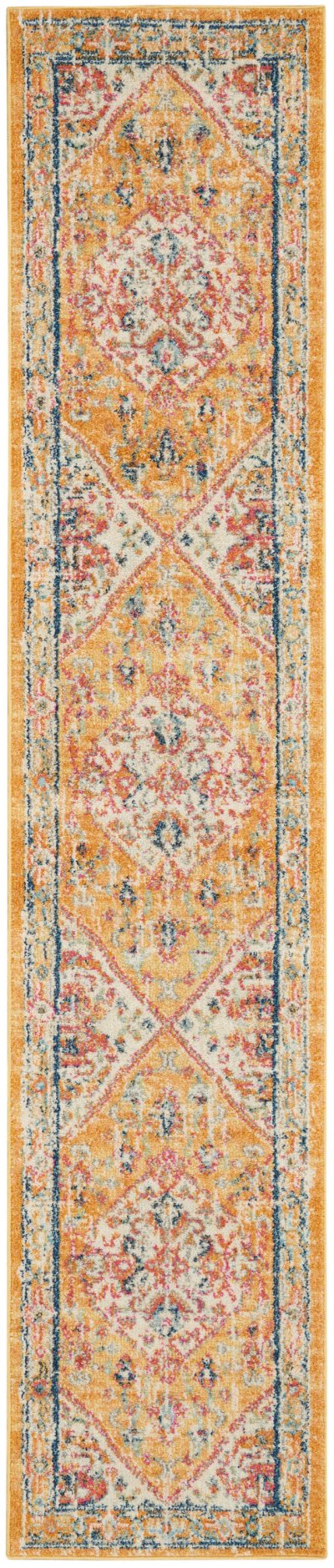 Nourison Home Nourison Passion PSN23 5'3" x 7'3" Ivory Yellow Bohemian Indoor Rug - 2'2" x 10'