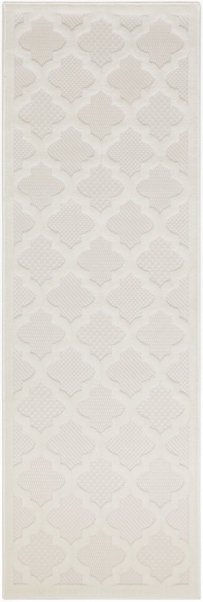 Nourison Home Nourison Easy Care NES01 9' x 12' Ivory White Modern Rug - 2' x 6'