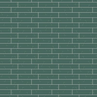 Qualis Ceramica Geometra 3x12 Emerald Ivy - Alternating 1/3